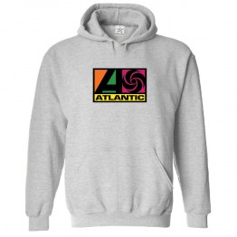 Atlantic Records Classic Unisex Kids and Adults Pullover Hoodie For Music Fans
